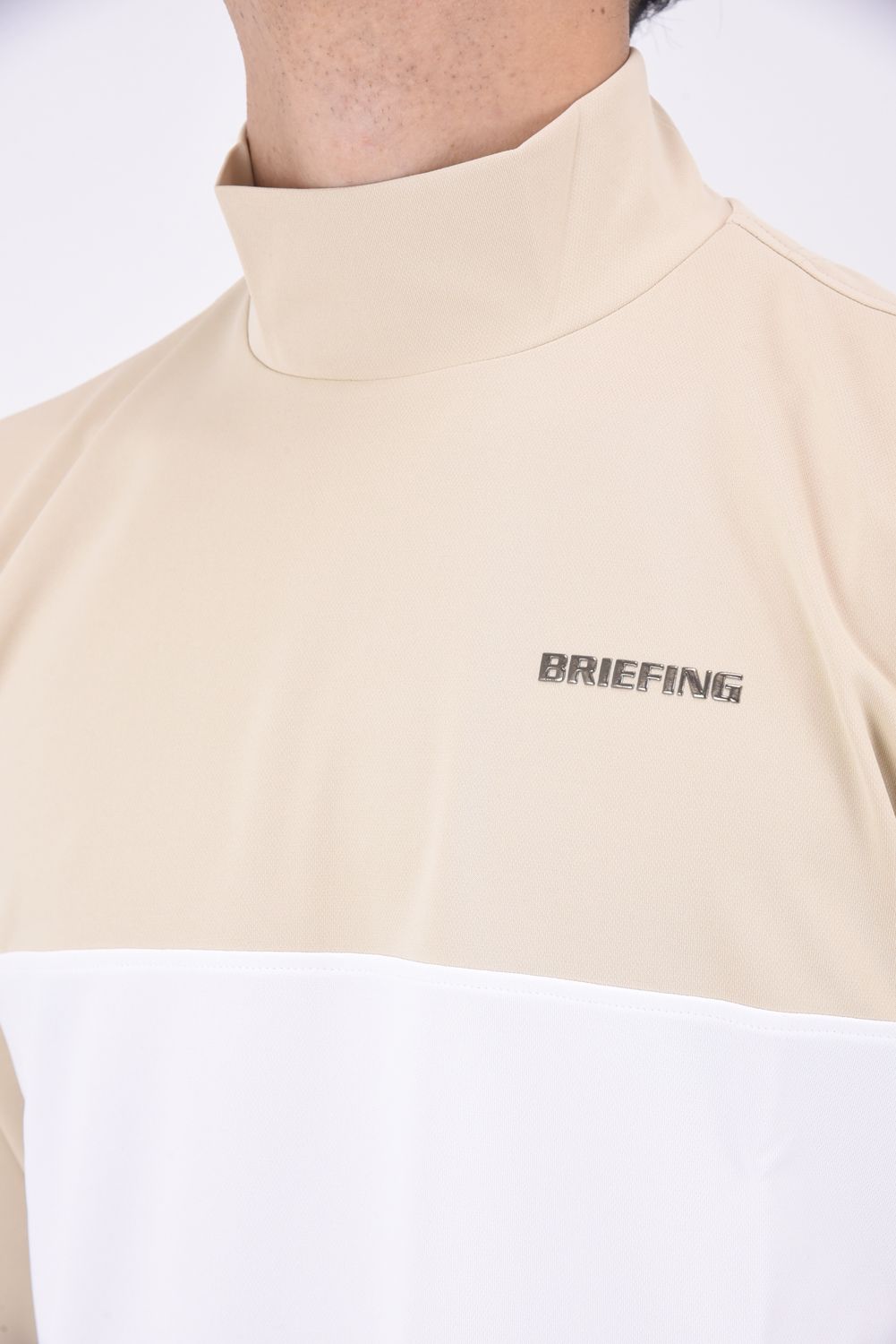 新品 BRIEFING 正規品 LS HIGH NECK ベージュ M