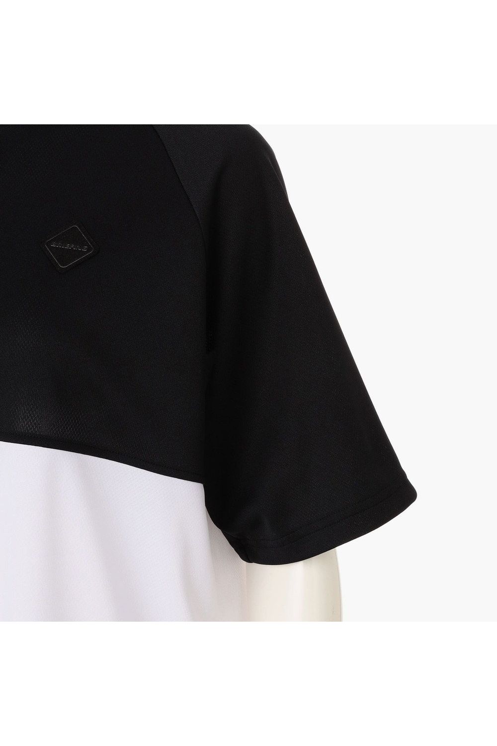 【26SS】【レディース】 WOMEN’S BI-COLOR HIGHNECK RF / バイカラー リラックスフィット ハイネックTシャツ (ブラック)