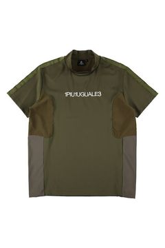 【26SS】 SWITCHING MOCK NECK  / スイッチング モックネック (カーキ) (3月入荷予定)