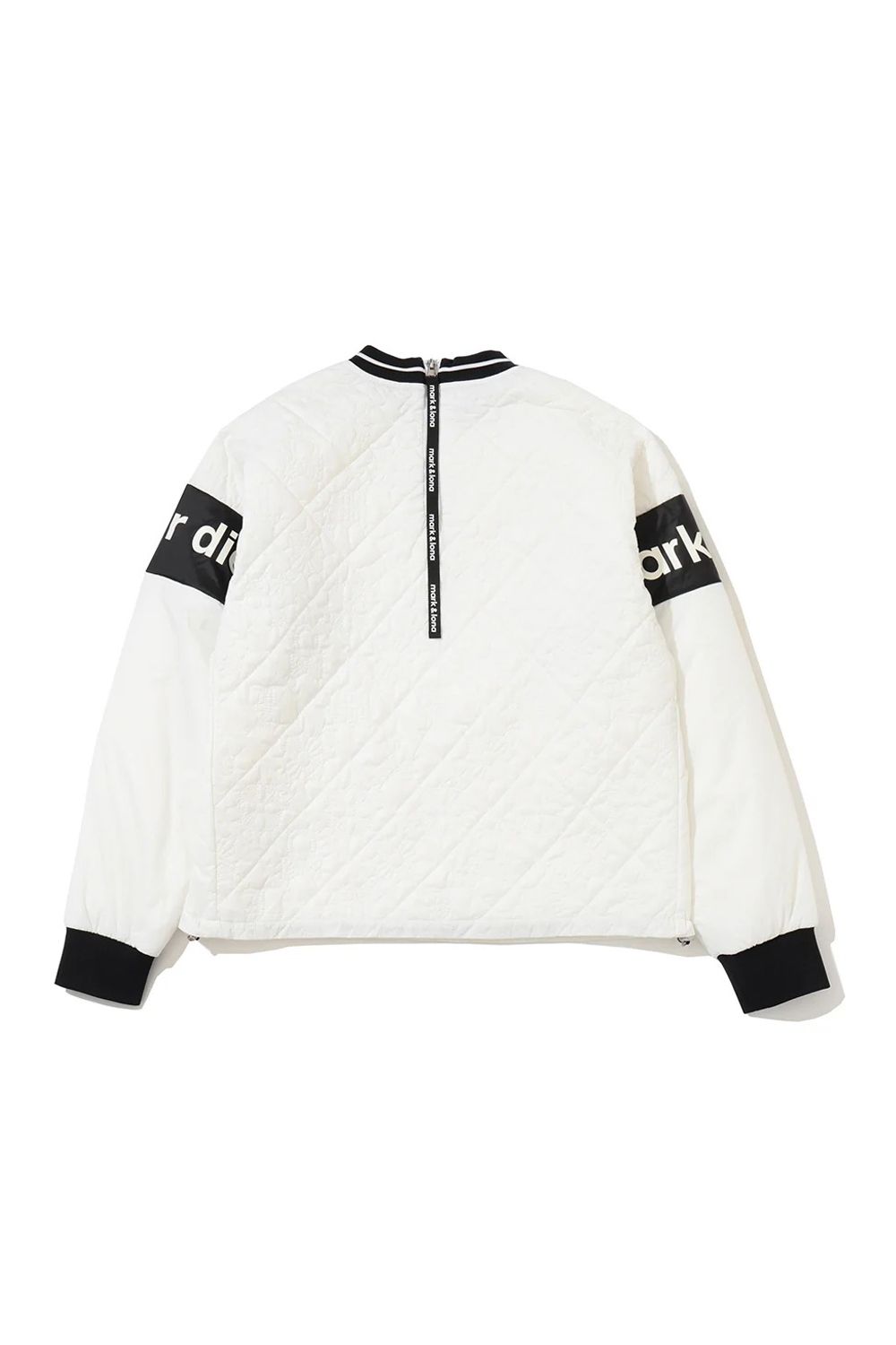 【26AW】【レディース】 OBLIVION PADDED PULLOVER / モノグラムキルティング ブランドロゴ パデッドプルオーバー (ホワイト)