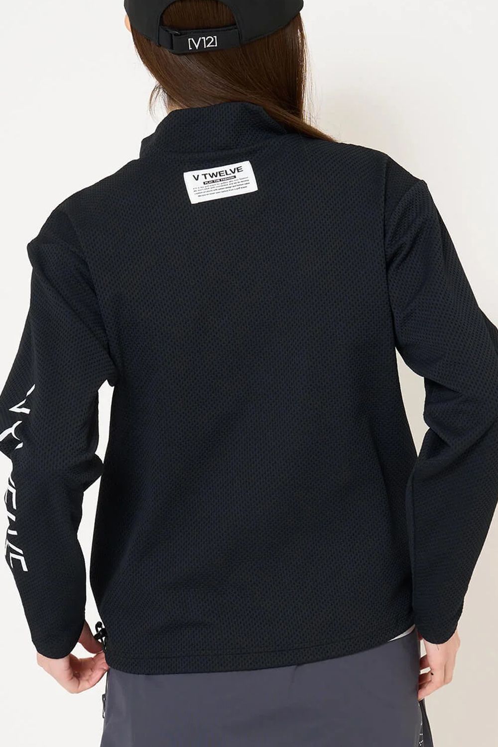 【26AW】【レディース】 SEAL RF MOCK / 胸ポケット サイドロゴ 長袖モックネックTシャツ (ブラック)