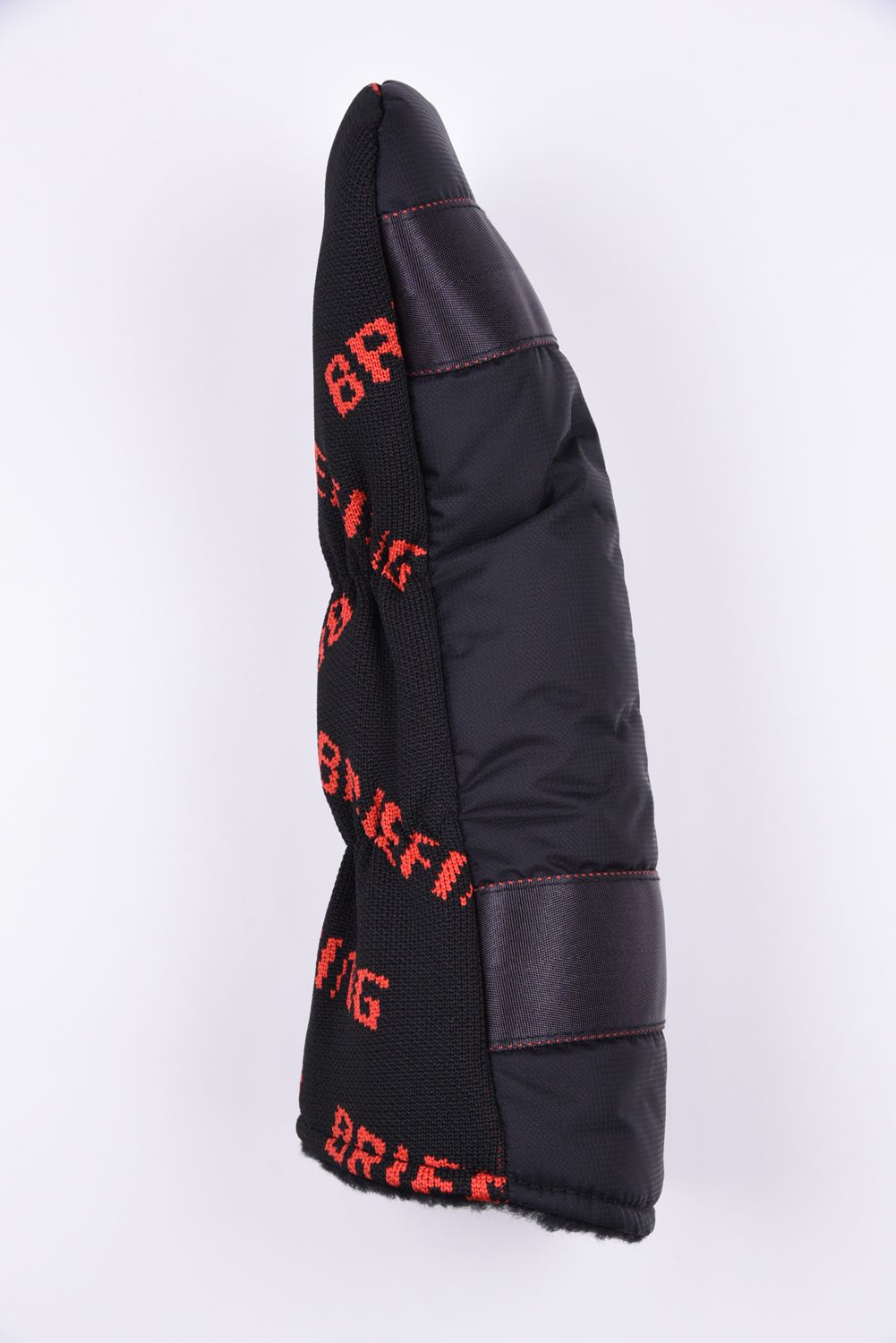 【26SS】 LOGO KNIT DRIVER COVER / 異素材ハイブリッド ドライバーカバー (ブラック)