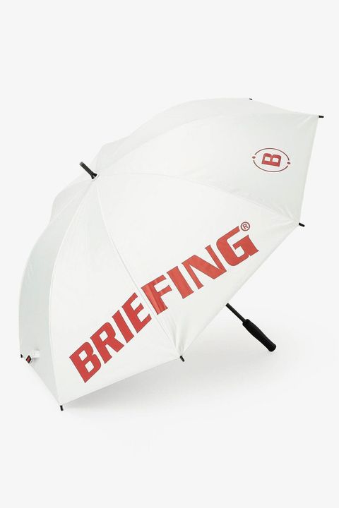【プレゼント好適品】 CARBON SHAFT UMBRELLA2 / BRIEFINGロゴ カーボンシャフト アンブレラ 傘 (ホワイト)