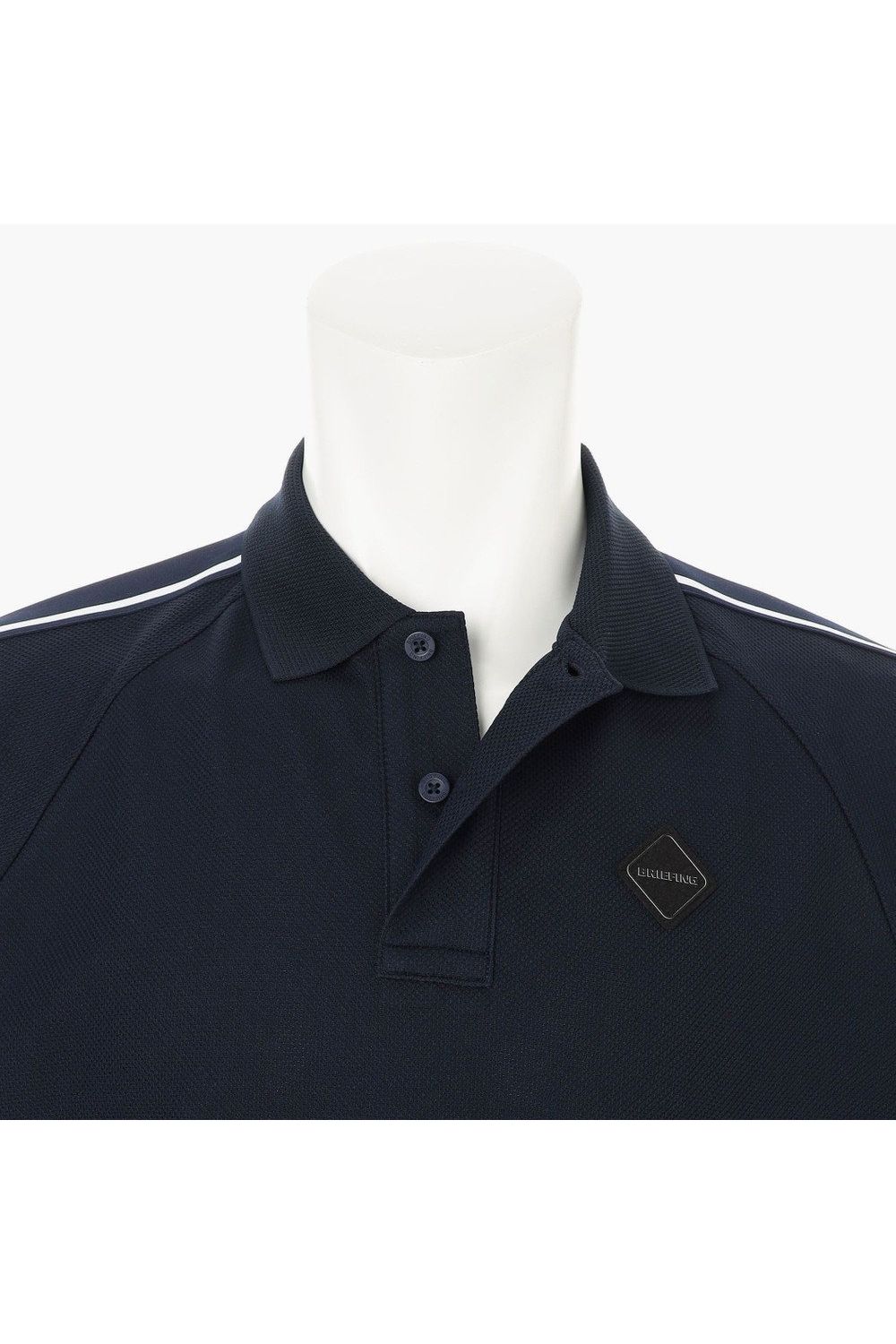 【26SS】 MEN'S LINE POLO RF / カノコ生地 ラインロゴテープ リラックスフィット ポロシャツ (ネイビー)