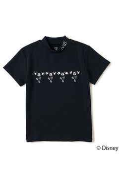 【26SS】【レディース】 FUNNY MOCK / ディズニーコレクション モックネックTシャツ (ブラック)
