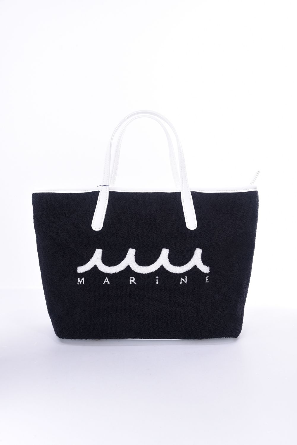 PILE TOTE BAG / パイル生地 トートバッグ (ネイビー)