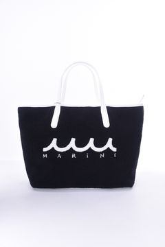 PILE TOTE BAG / パイル生地 トートバッグ (ネイビー)