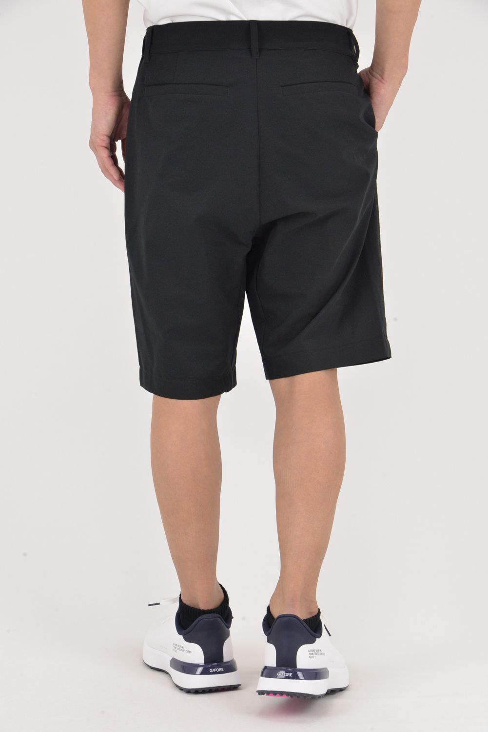 【26SS】 DVG LOGO HALF PANTS / ブランドロゴ イージーケア ショートパンツ (ブラック)