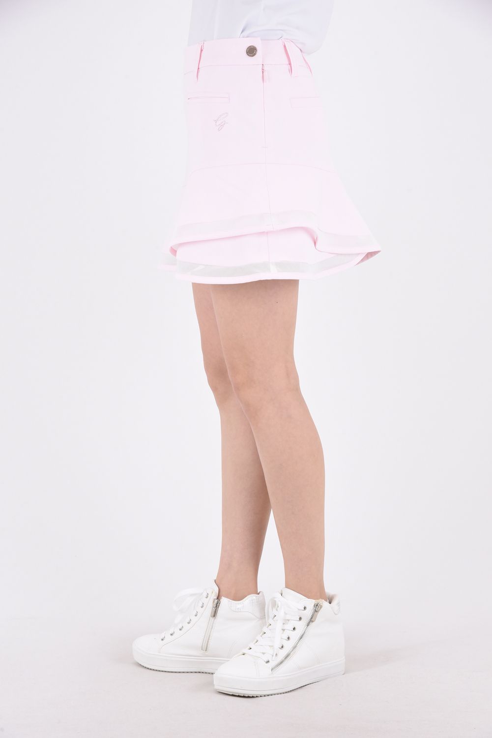 定価27500円⛳️新品レディースL デサントLUXEフレアスカート ピンク