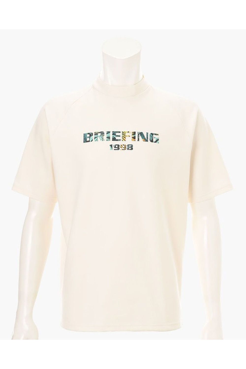 【26SS】 CR MS BOTANICAL LOGO HIGHNECK RF / ボタニカルロゴ モックネックTシャツ (アイボリー)