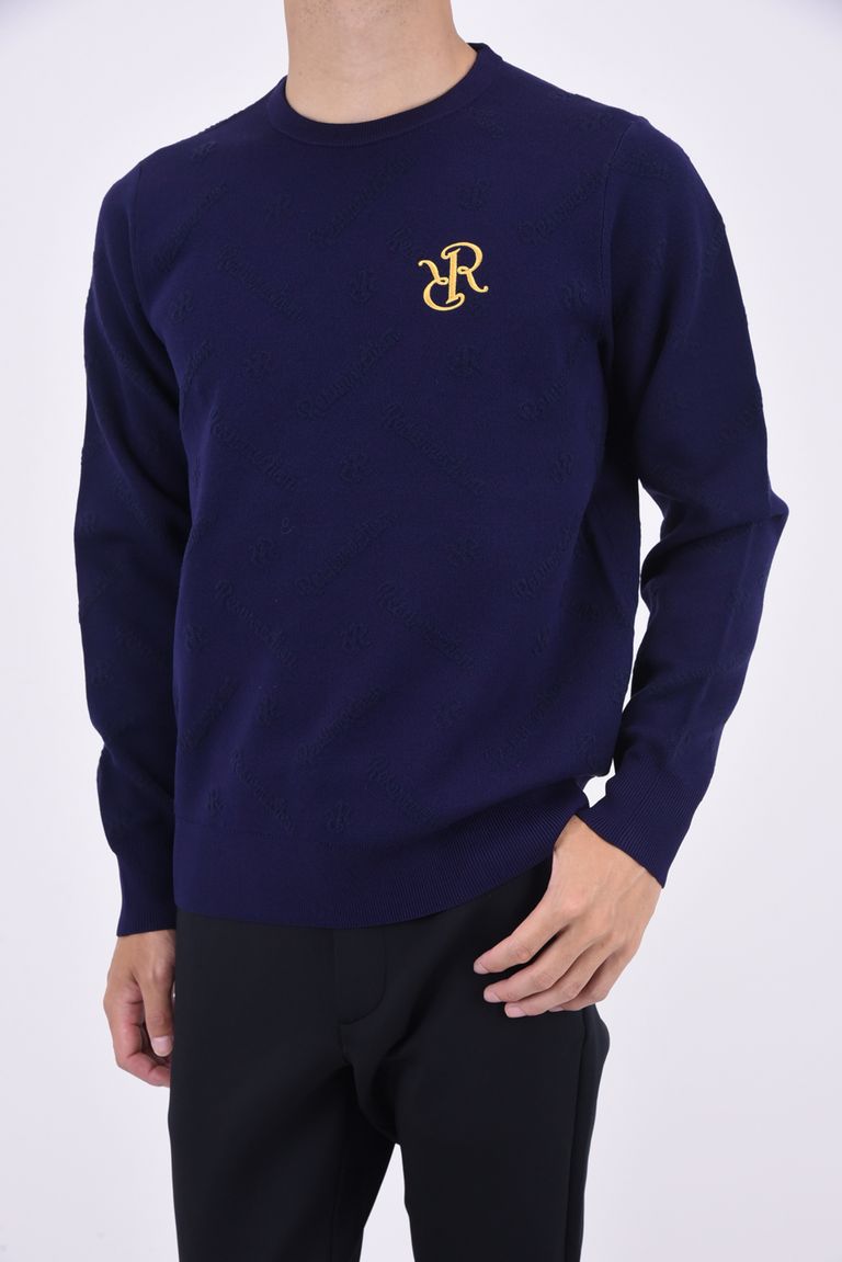 Resurrection - MENS LOGO MONOGRAM KNIT PULLOVER / ロゴ モノグラム  