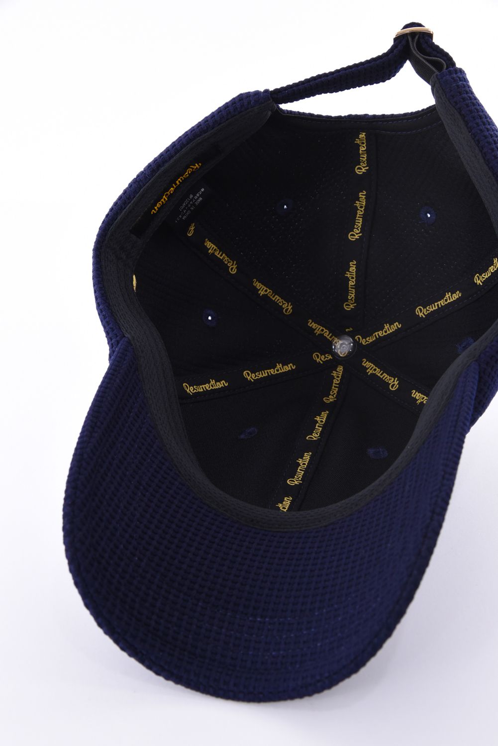 【26SS】 SILICON TAG WAFFLE CAP / シリコンタグ ワッフル キャップ (ネイビー)*