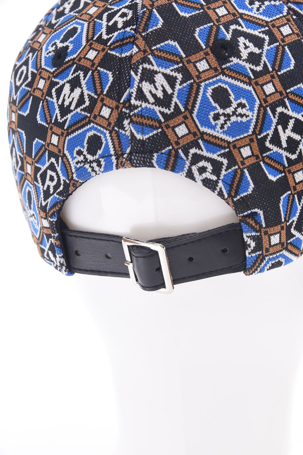 ROSETTE JACQUARD JERSEY CAP / ジオメトリックパターン ベースボールキャップ (ブルー)