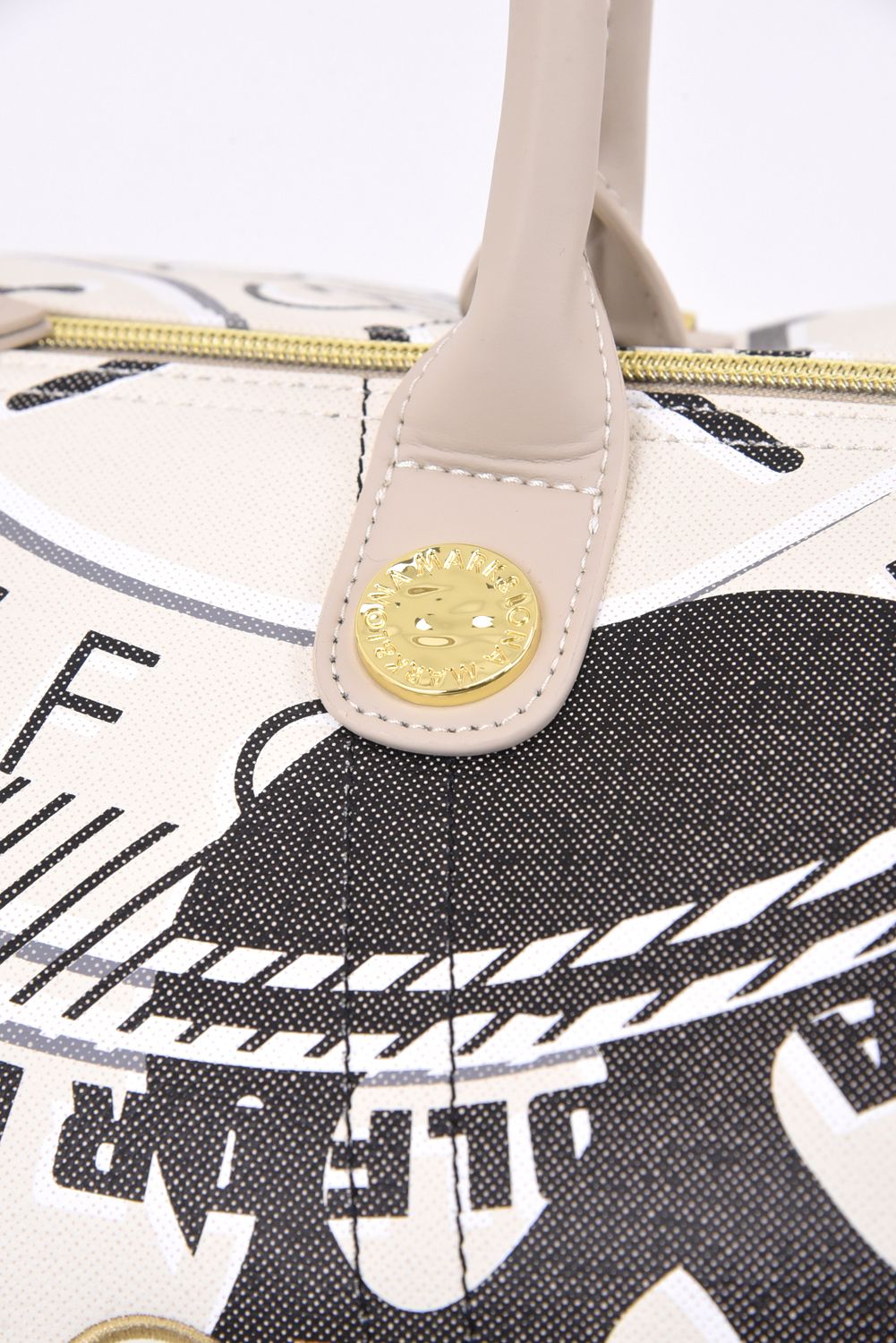 【2026SS 木村拓哉さん着用 VOL.3】 ATLAS CONVERTIBLE BOSTON BAG / アイアンスカル シンセティックレザー 2WAYボストンバッグ (ベージュ)