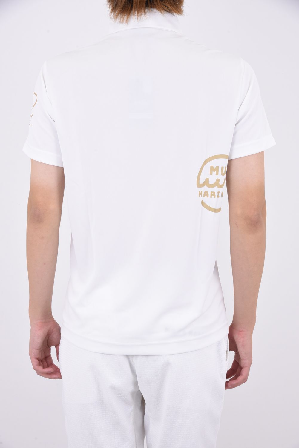 POLO / サークルマリン ワンポイントロゴ ポロシャツ ホワイト - 4