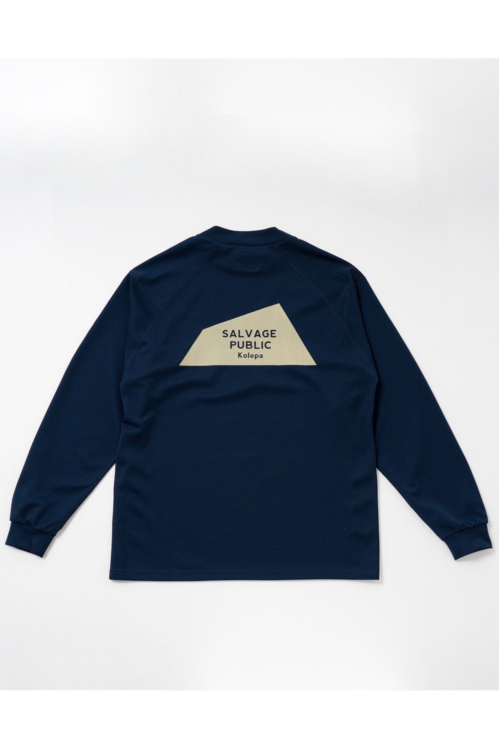 SALVAGE PUBLIC モックネックネイビーL サルベージパブリックコレパ］カアラモックネックプルオーバー