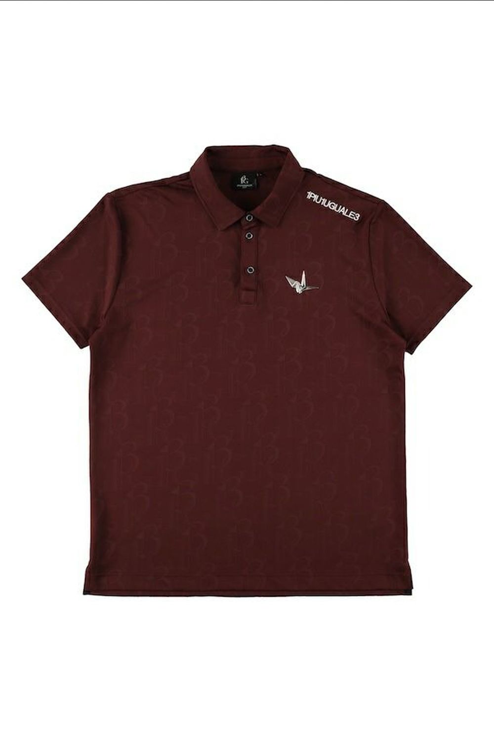 【26SS】 JACQUARD POLO  / ジャガード ポロシャツ (バーガンディ) (4月入荷予定)