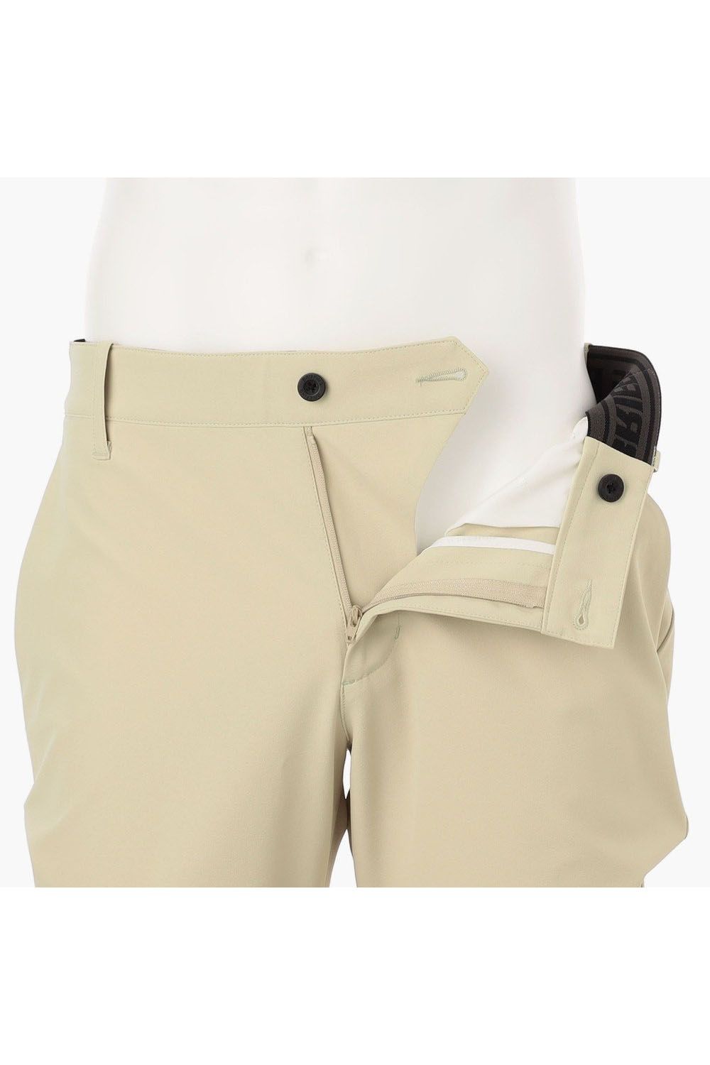 【25SS】 MEN’S LOGO ELASTIC SUMMER PANTS / ロゴ ゴムベルト パンツ (ベージュ)
