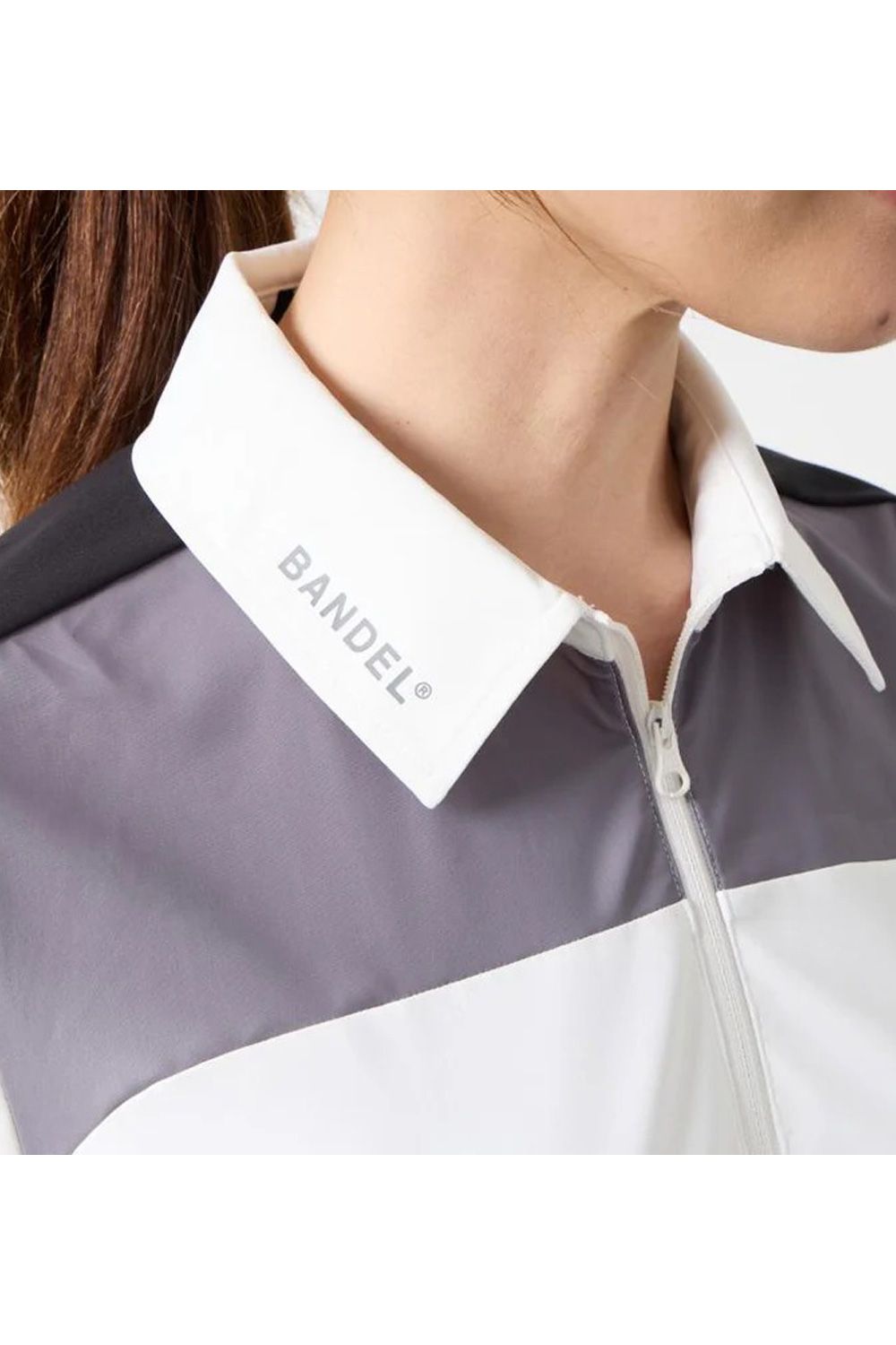 【26SS】 【レディース】 スウィッチジップポロシャツ (ホワイト)