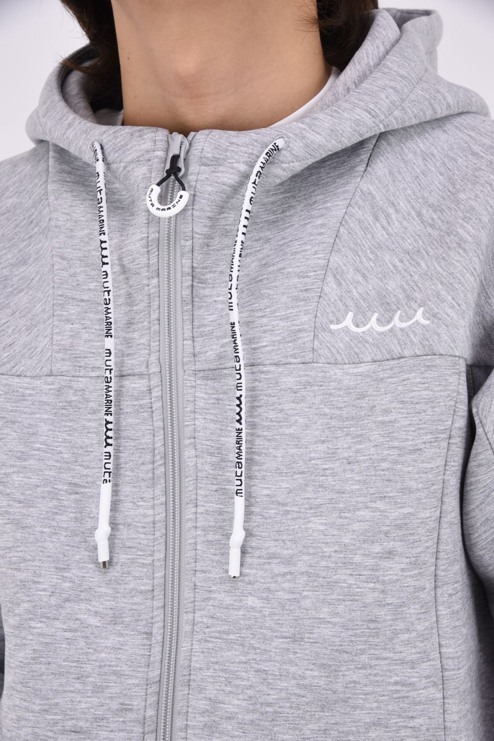 【26AW】 BONDING ZIP PARKA / ボンディング素材 BIGバックロゴ ジップアップパーカー (グレー)