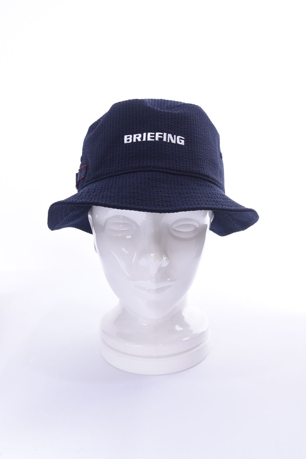 BRIEFING - SEERSUCKER HAT / 刺繍ロゴ シアサッカー バケットハット