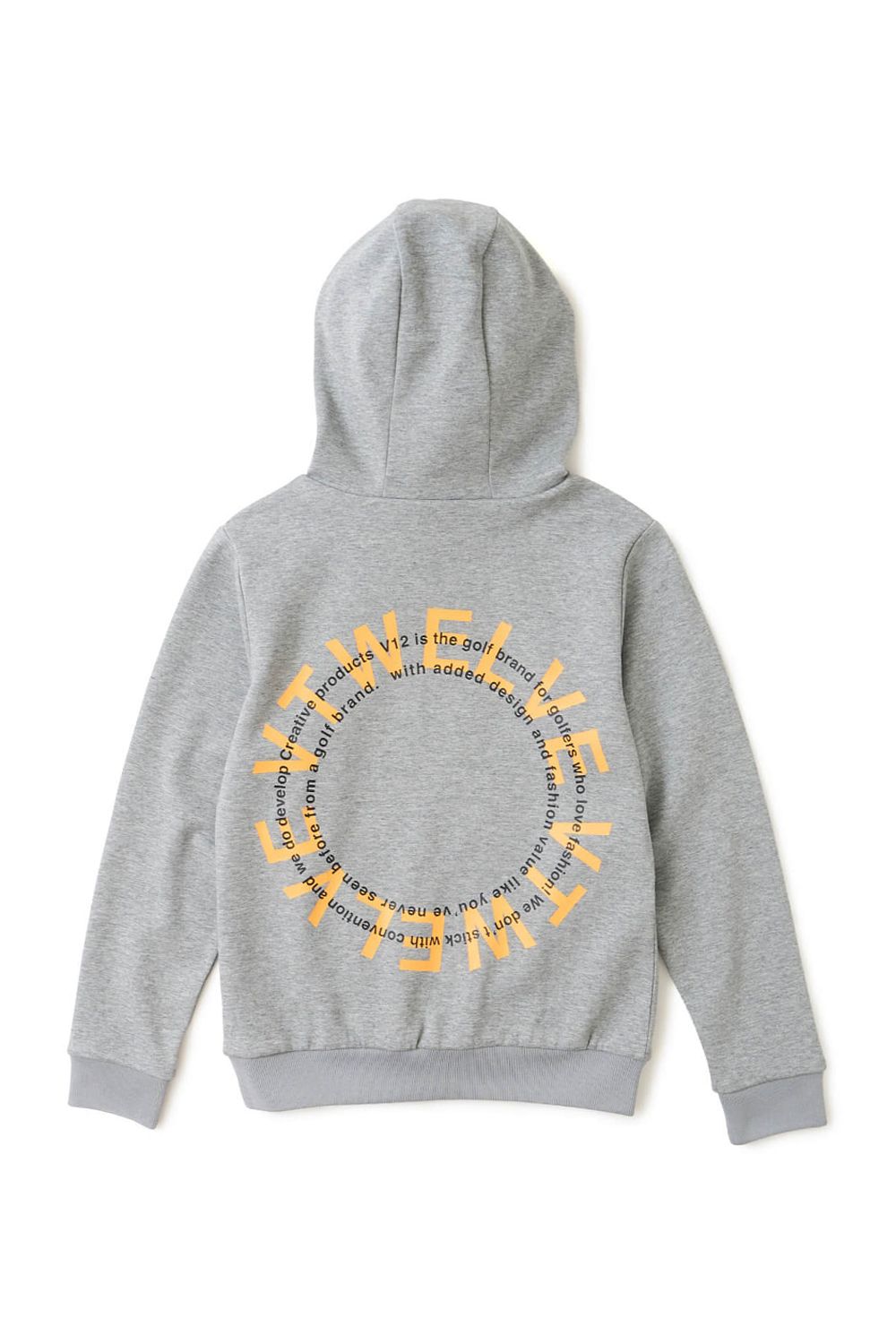 【26AW】【レディース】 RING LOGO PARKA / ダンボールニット サークルロゴ ジップポケット プルオーバーフーディー (グレー)