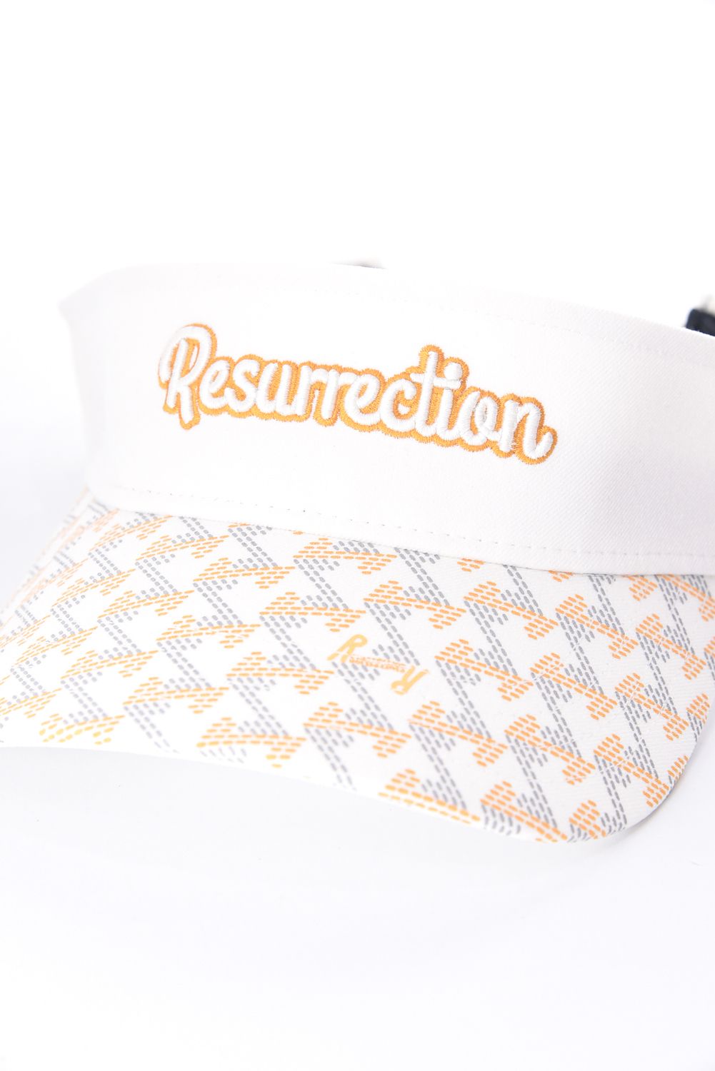 GM BRIM VISOR / ブランドロゴ刺繍 オリジナルテキスタイル サンバイザー (ホワイト)