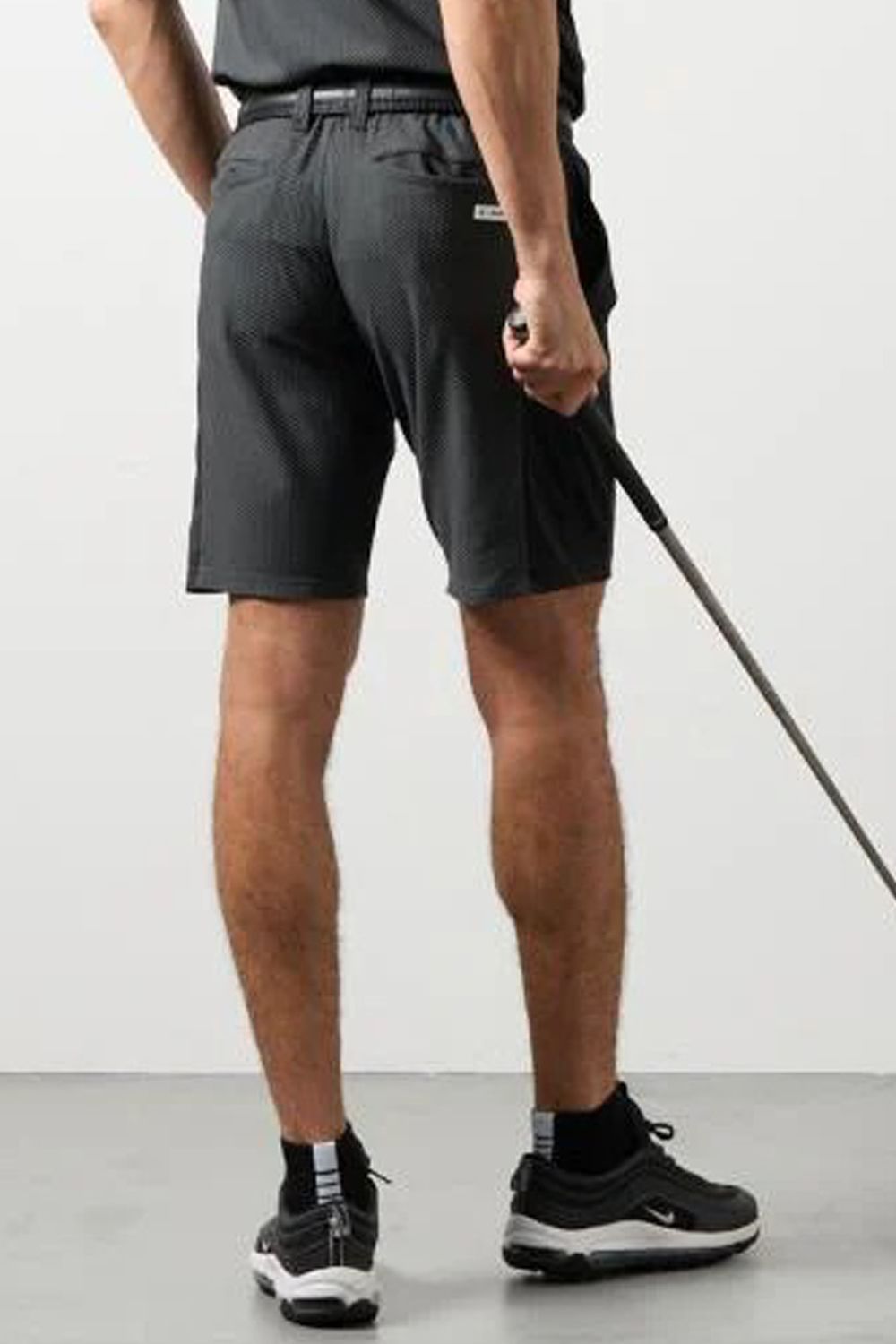 【26SS】 DRY WAFFLE SWITCH HALF PANTS / ドライワッフル サイド切り替え ショートパンツ (チャコールグレー)