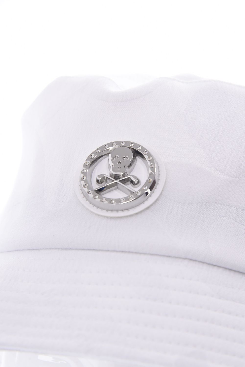 【26SS】 GAUGE CAMO BUCKET HAT / カモフラージュパターン メタルプレート バケットハット (ホワイト)