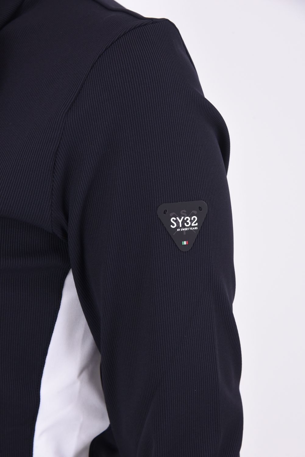 【レディース】CARVICO MOCK NECK SHIRTS / カルビコ生地 モックネック 長袖Tシャツ (ブラック)*