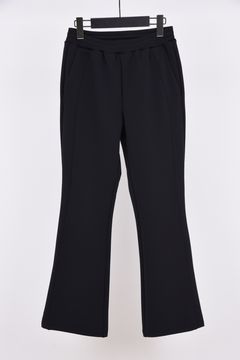 【26AW】【レディース】 LIGHT PONCH TRACK BOTTOMS / 軽量ダンボールニット ブーツカット ロングパンツ (ブラック)