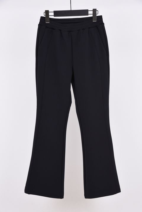 【26AW】【レディース】 LIGHT PONCH TRACK BOTTOMS / 軽量ダンボールニット ブーツカット ロングパンツ (ブラック)