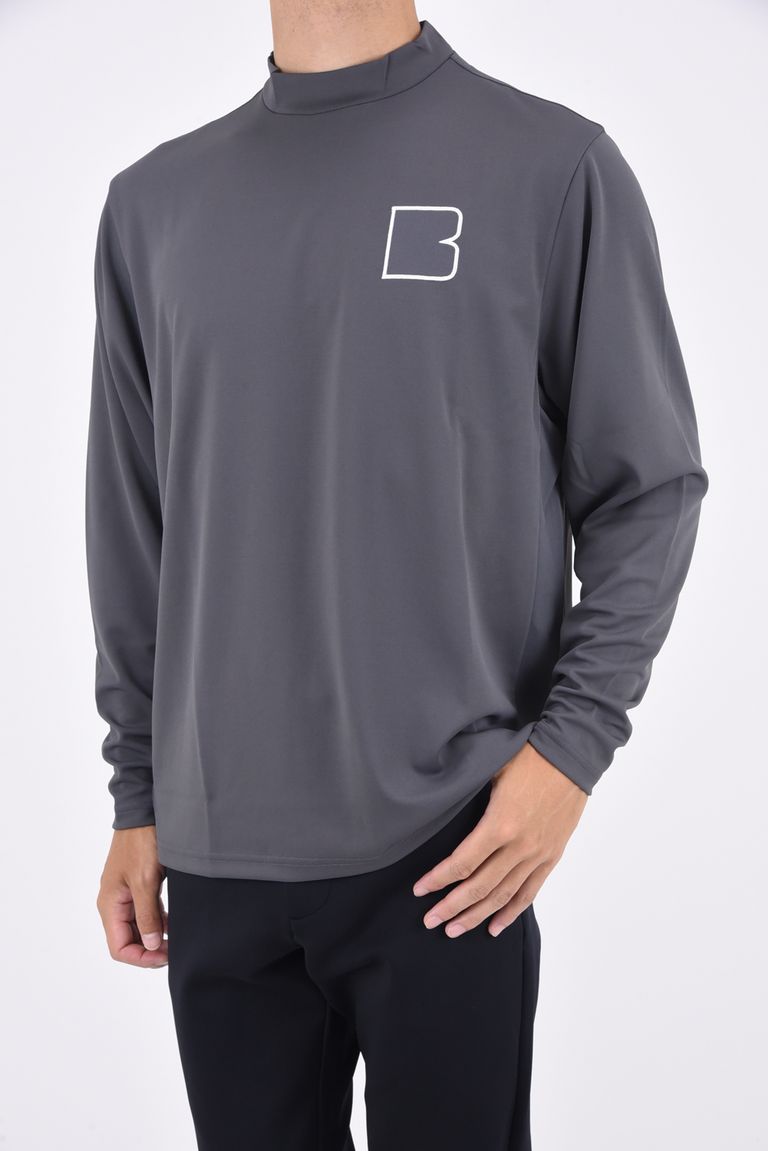 BRIEFING - MENS B TOUR LS MOCK NECK RELAXED FIT / ブランドロゴ 