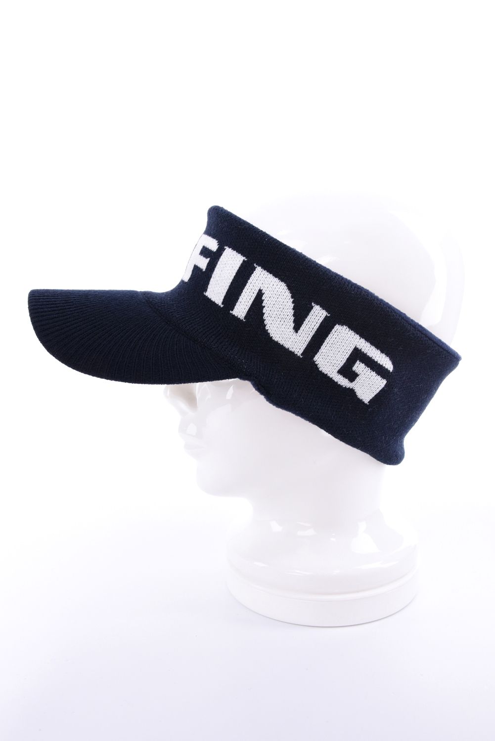 【26AW】 MEN’S KNIT VISOR / ブランドロゴ ニットサンバイザー (ネイビー)