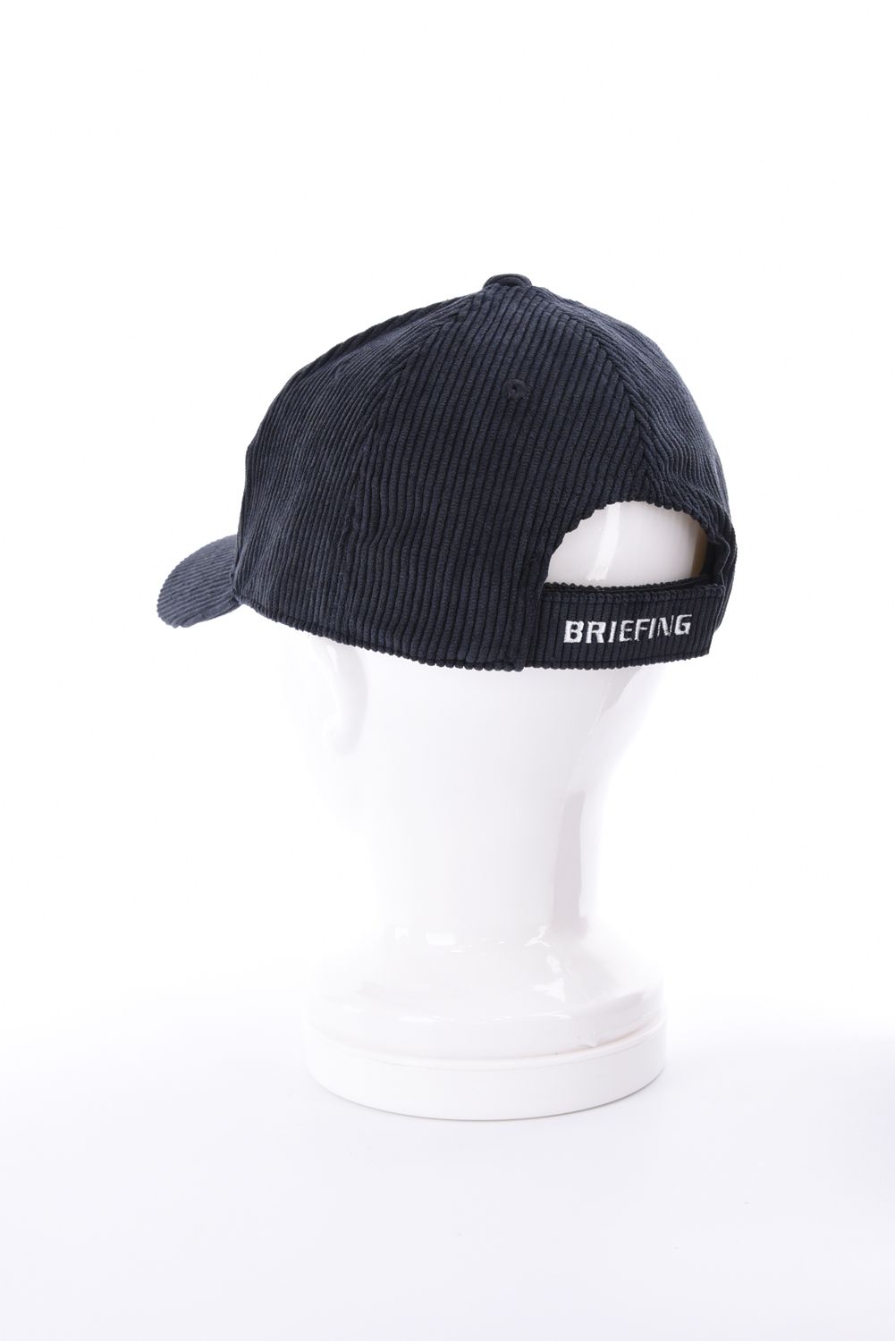 【26AW】 MEN’S CORDUROY OVAL LOGO CAP / コーデュロイ生地 オーバルロゴワッペン キャップ (ブラック)