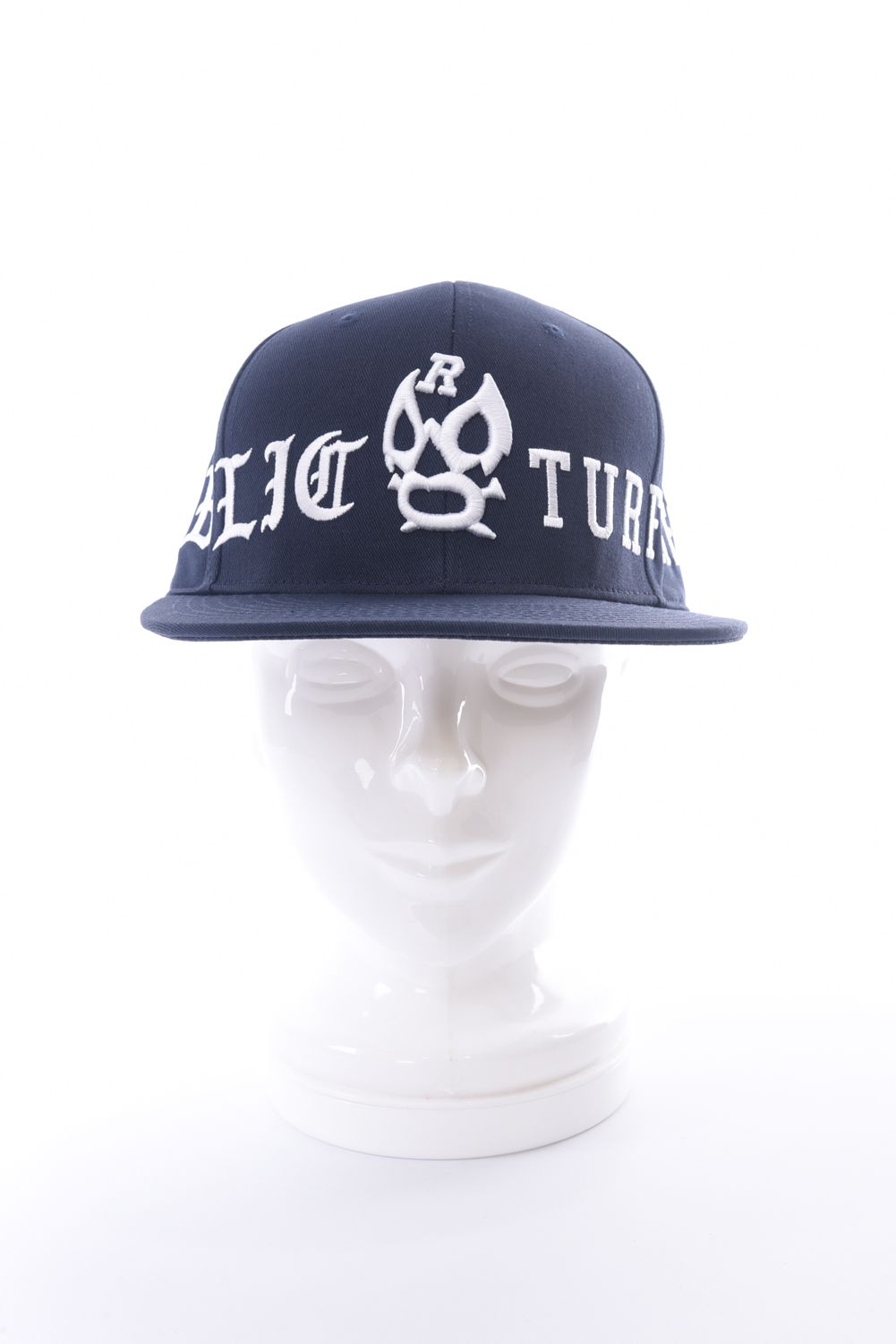 PUBLIC TURFREEs BB CAP / マスクマン刺繍 ベースボールキャップ ネイビー