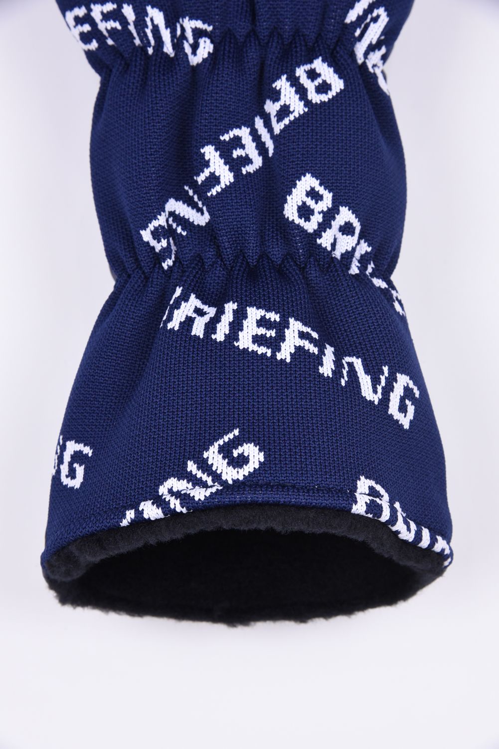 【26SS】 LOGO KNIT DRIVER COVER / 異素材ハイブリッド ドライバーカバー (ネイビー)