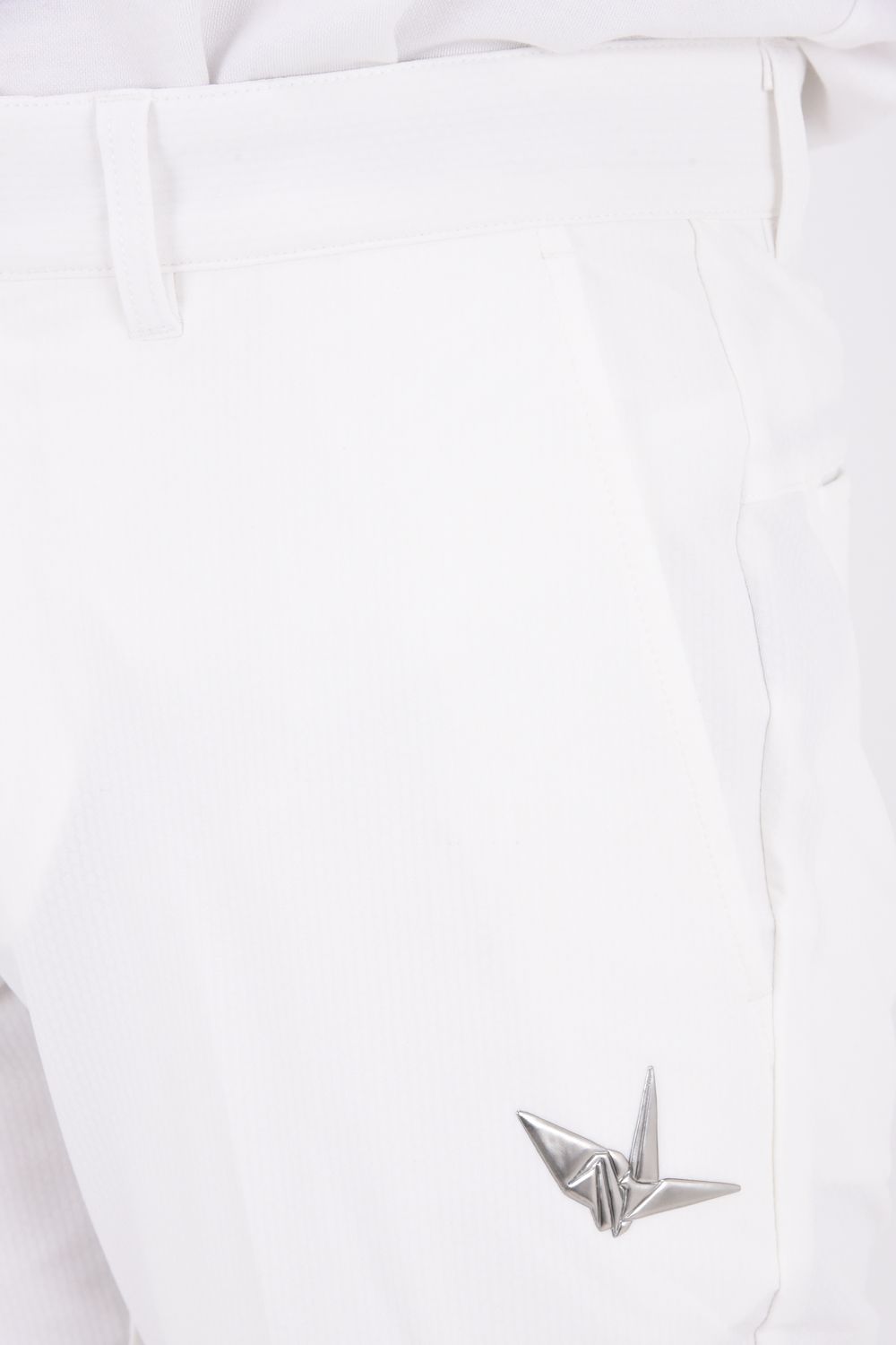 【26AW】 Long Pants / バックロゴ テーパードシルエット ロングパンツ (ホワイト)