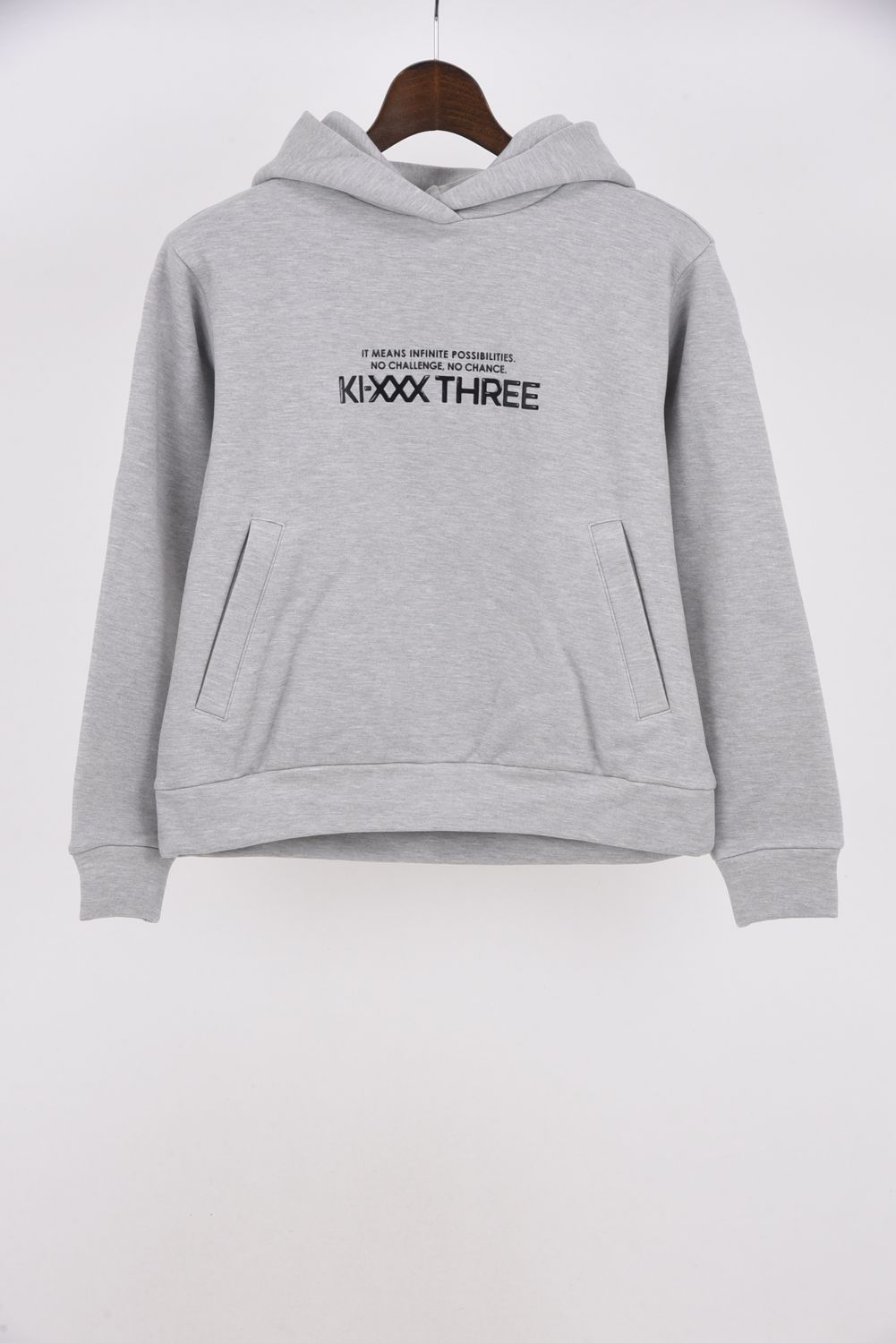 【25AW】【レディース】 KI-XXX THREE BACK PLEAT HOODIE / バック プリーツ フーディー (杢グレー)