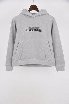 【25AW】【レディース】 KI-XXX THREE BACK PLEAT HOODIE / バック プリーツ フーディー (杢グレー)