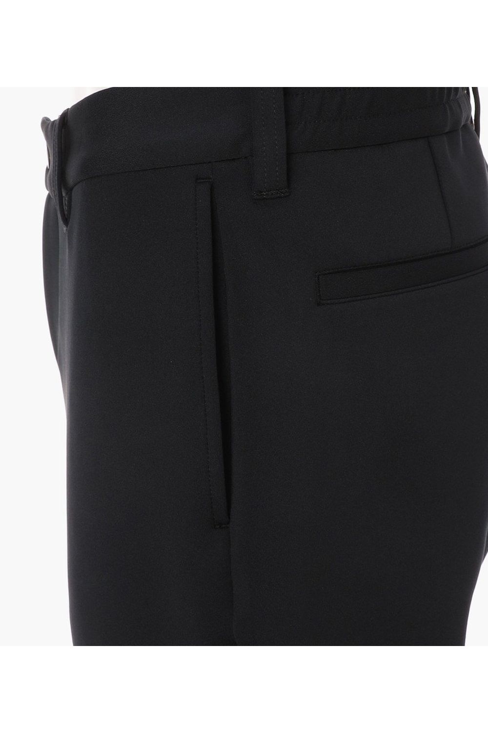 【26SS】 MEN'S 3D LOGO SLIM PANTS / 3Dエンボスロゴ ストレッチジャージ スリムパンツ (ブラック)