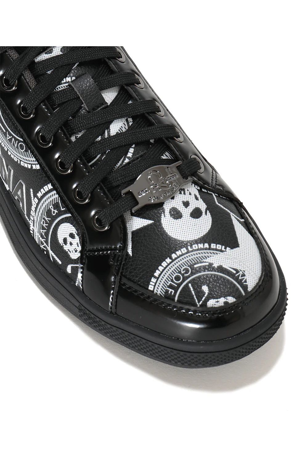 【26AW】 ATRAS SPIKELESS GOLF SNEAKERS / ロゴグラフィック ローカット スパイクレススニーカー (ブラック)