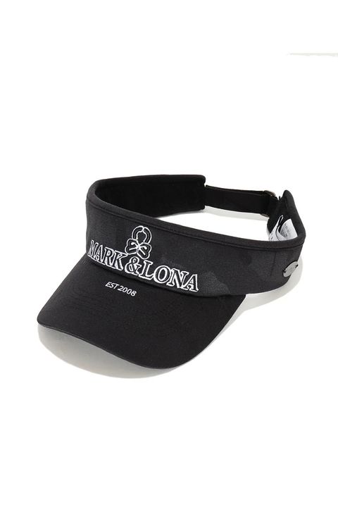 【26AW】 MERCURY CAMO STRETCH VISOR / シグネチャーカモ ブランドロゴ刺繍 ストレッチバイザー (ブラック)