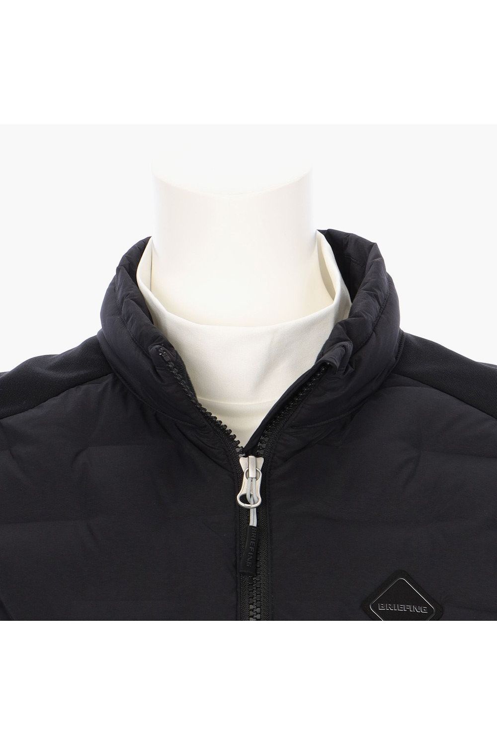 【25AW】【レディース】 WOMEN'S HYBRID DOWN VEST / ストレッチタフタ ダイヤモンドロゴ ハイブリッドダウンベスト (ブラック)