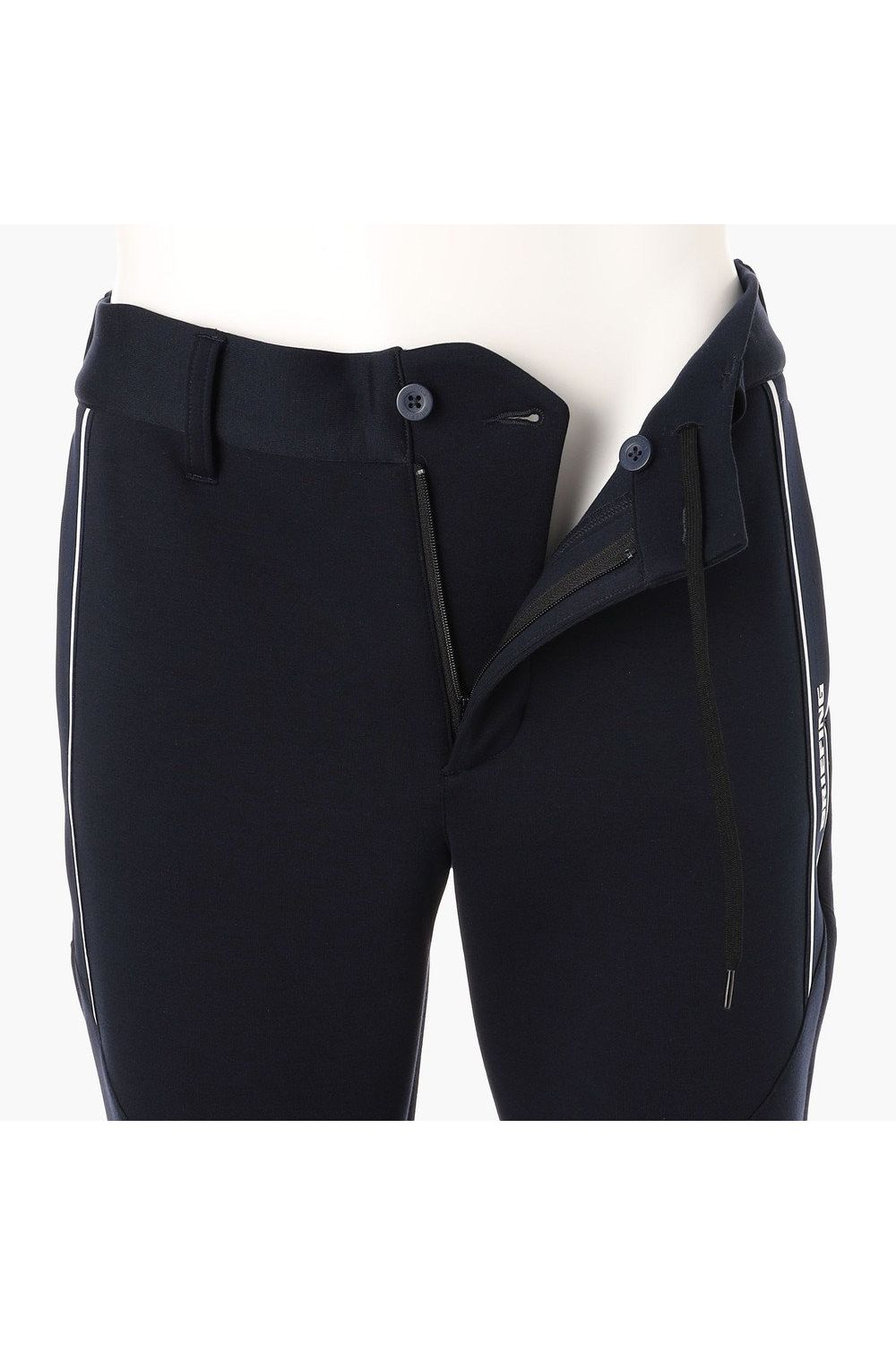 【26AW】 MEN’S WARM LINE JOGGER PANTS / ダンボールニット サイドライン ジョガーパンツ (ネイビー)