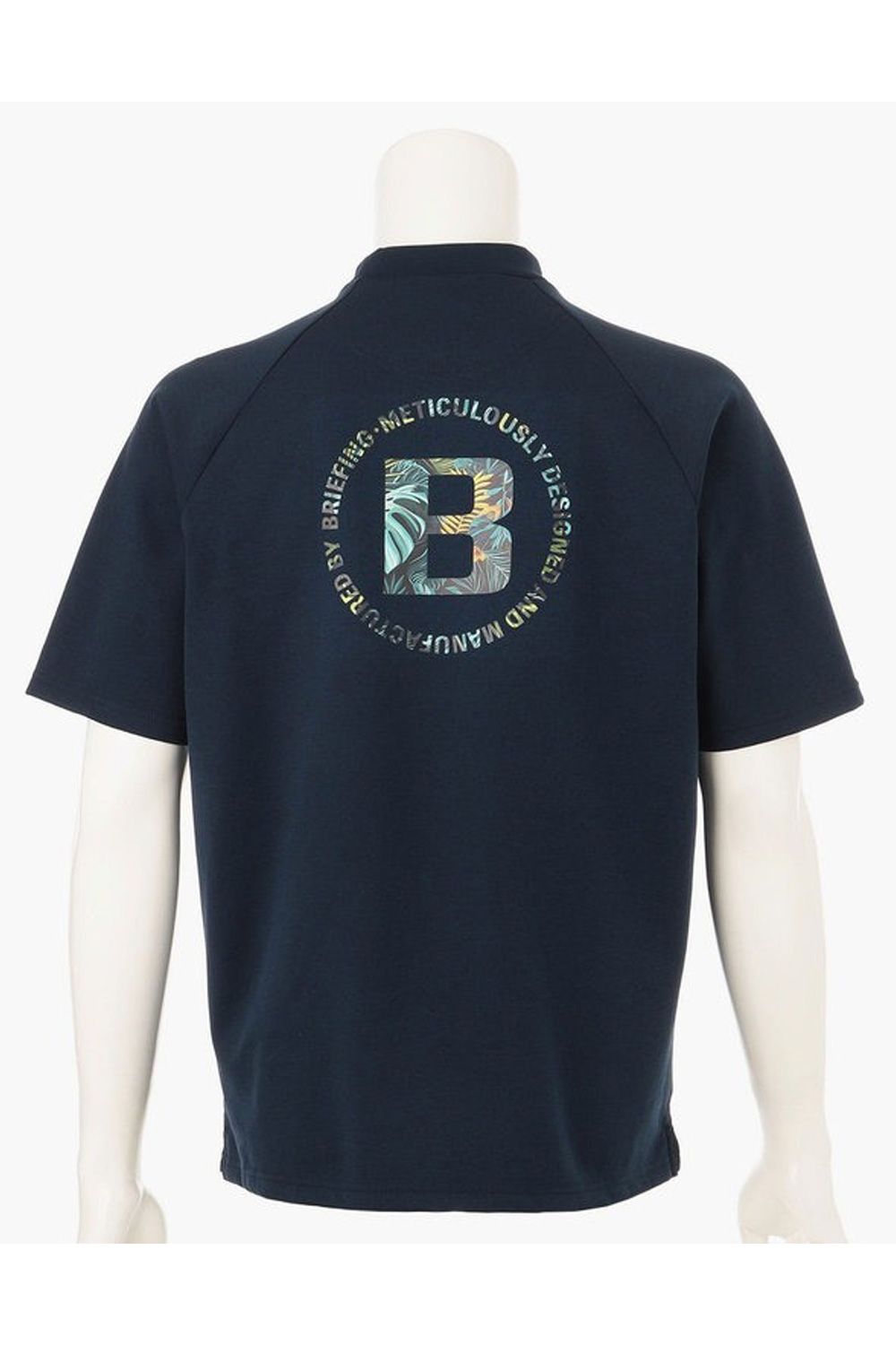 【26SS】 CR MS BOTANICAL LOGO HIGHNECK RF / ボタニカルロゴ モックネックTシャツ (ネイビー)