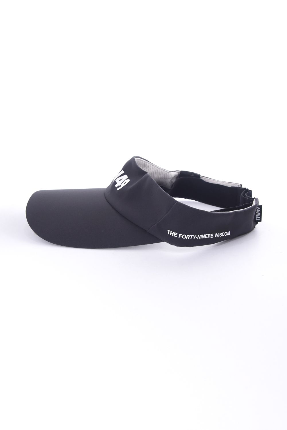 TAFFETA SUN VISOR / ブランドロゴ サンバイザー (チャコール)