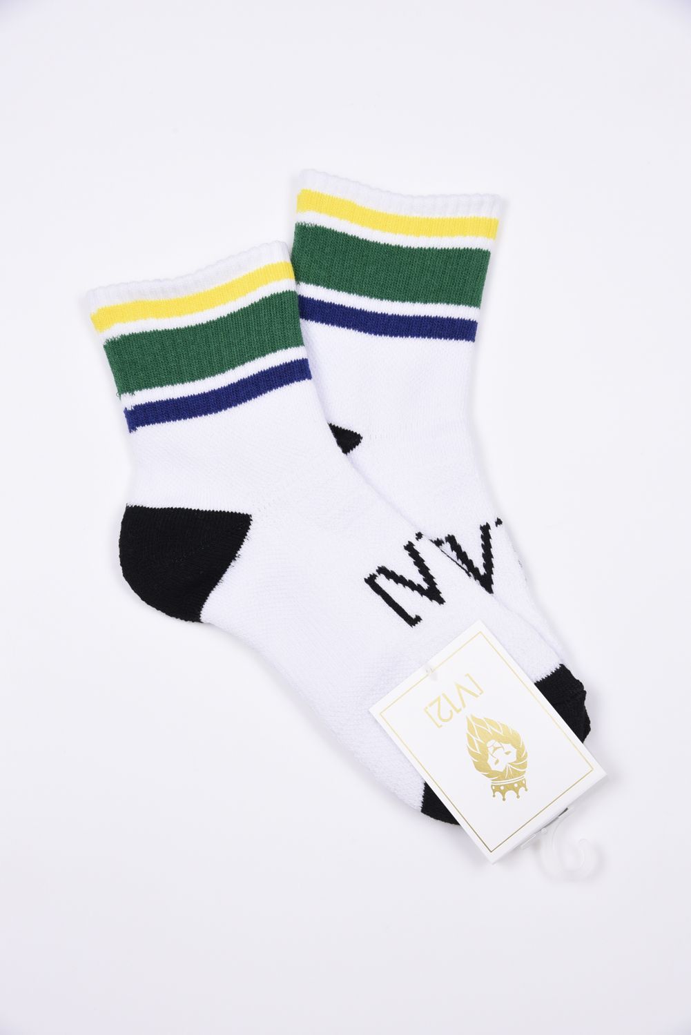 【26AW】【レディース】 COLOR MID SOCKS_WM / カラーライン ミドルソックス (グリーン)