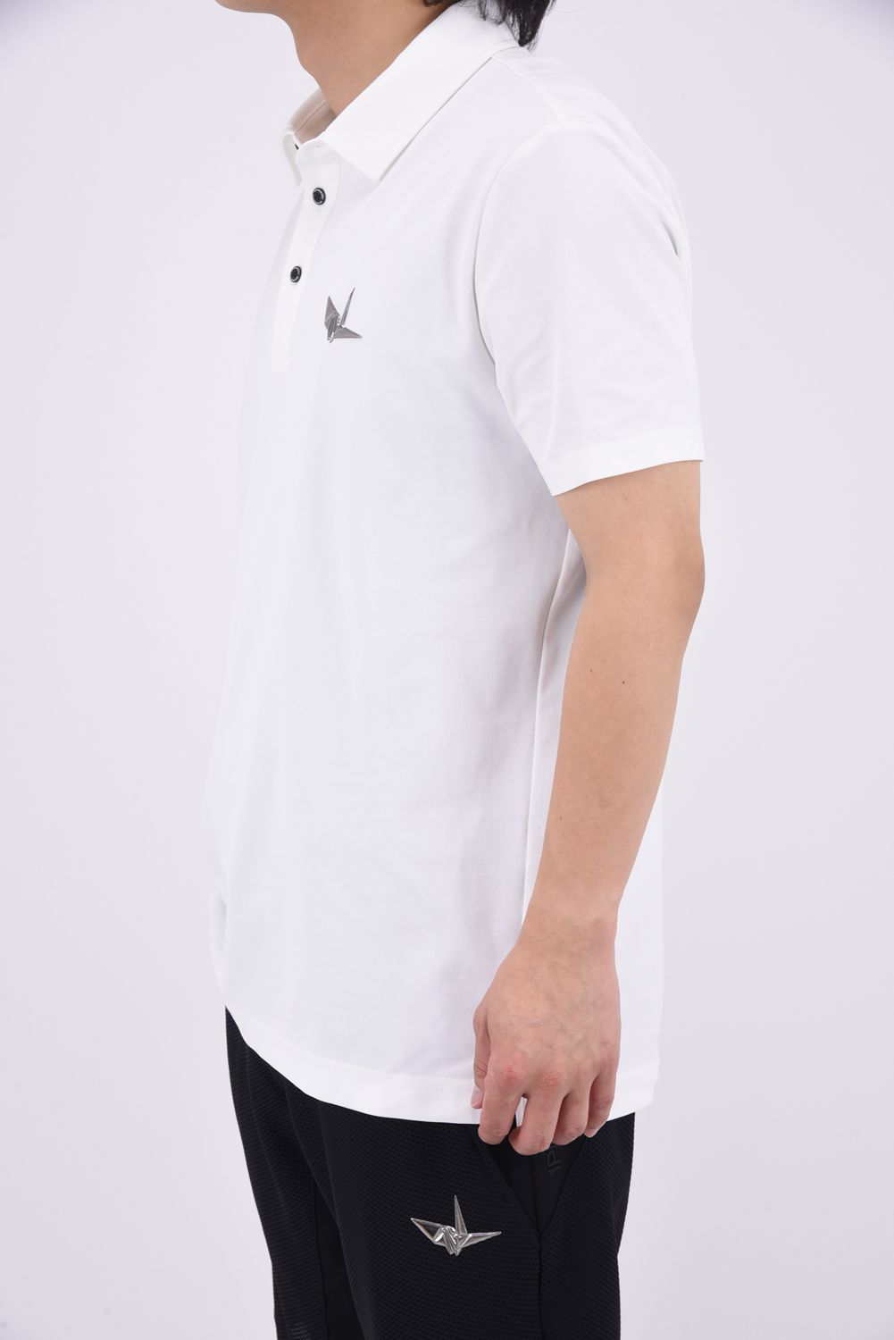 【25SS】 113 GOLF S/S POLO EMBOSS / ブランドロゴ エンボス ポロシャツ (ホワイト)