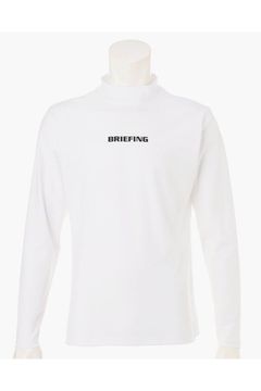 【26AW】 MEN’S TOUR LS HIGHNECK / ベーシック ブランドロゴ 長袖モックネックTシャツ (ホワイト)